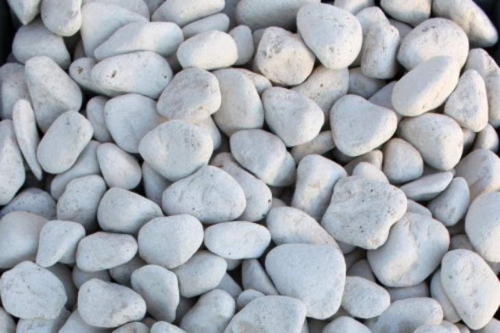 Белая галька галтовка (20-40 мм.)  купить в Самаре от производителя, без посредников