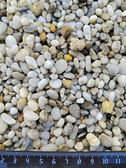 Галька крымская жемчужная фр. 5-10 мм.  купить в Самаре фото Камень Клуб
