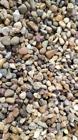 Kamenclub.ru: Галька окат (серо-желтая) фр.5-10 мм. купить  в Самаре галька речная рыжий, желтый, рыжий, серо-желтый речная окатанная галька декоративная 5000 руб/т   фото КАМЕНЬ КЛУБ