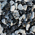 Kamenclub.ru: Мраморная крошка (щебень галтованный микс:: белый-черный) фр.20-40 мм  купить в Самаре мрамор белый, черный мраморный галтованный щебень 15500 руб/т   фото КАМЕНЬ КЛУБ