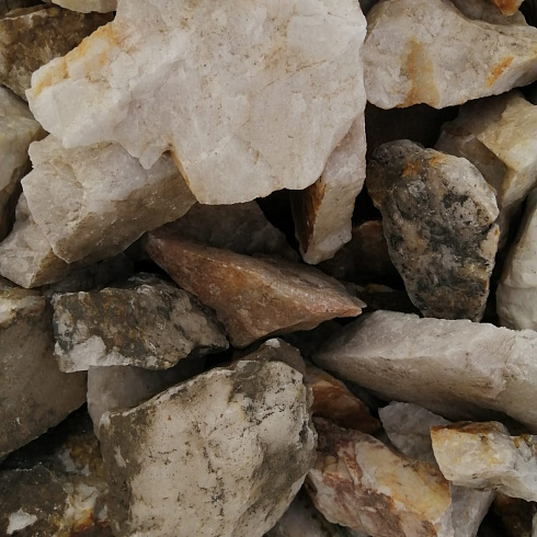 фото Кварц ( фр. 70-100 мм)  купить в Самаре в интернет-портале КАМЕНЬ КЛУБ