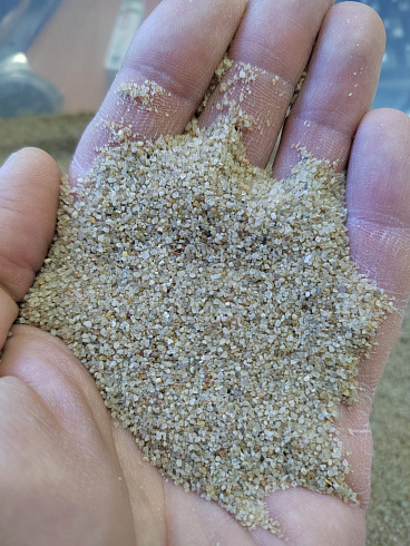 Кварцевый песок для площадок фр. 0,3 - 1 мм.  купить в Самаре фото Камень Клуб