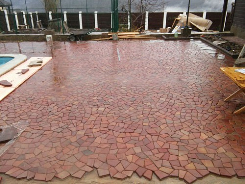 Kamenclub.ru: Песчаник брусчатка (Готика) art PSK-L-01  купить в Самаре    2600 руб/кв.м    фото КАМЕНЬ КЛУБ