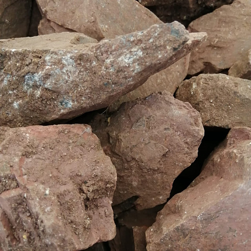 фото Яшма красная  (фр. 70-100 мм)  купить в Самаре в интернет-портале КАМЕНЬ КЛУБ