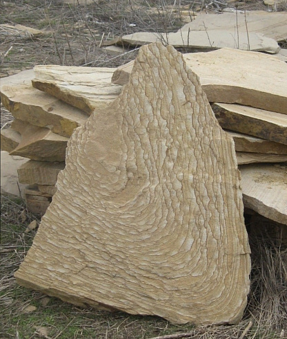 Kamenclub.ru: Форматный камень (плаха) пошаговая дорожка от 70-150 см (4 -12 см)  купить в Самаре плитняк  форматный плаха желтый песчаник 9 000 руб/т   фото КАМЕНЬ КЛУБ