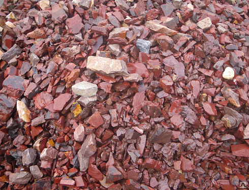 Kamenclub.ru: Щебень крошка красный (ЯШМА) фр. 5-10 мм.  купить в Самаре крошка каменная яшмы красный, бордовый, темно-красный декоративная крошка ландшафтная каменная яшмоидная 8500 руб/т   фото КАМЕНЬ КЛУБ