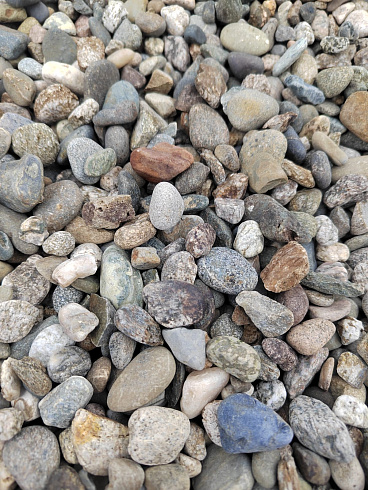Kamenclub.ru: Галька речная окат (серая) фр.10-20 мм купить  в Самаре галька речная серая, серый, темно-серый, светло-серый, коричневый ландшафтная декоративная речная окатанная округлая галька 5000 руб/т   фото КАМЕНЬ КЛУБ