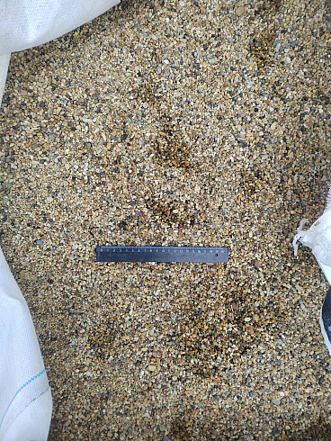 Галька речная окат (рыжая) фр.3-5 мм купить в Самаре 