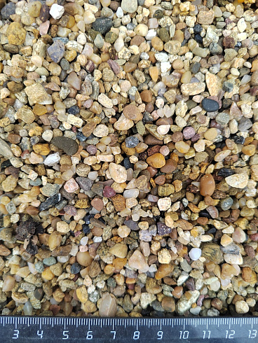 Галька речная окат (рыжая) фр.3-5 мм купить в Самаре 