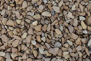 Kamenclub.ru: Щебень крошка желтый (песчаник) фр. 10-20 мм.  купить в Самаре песчаник бежевый, серый, рыжий декоративный ландшафтный щебень колотый 9500 руб/т   фото КАМЕНЬ КЛУБ