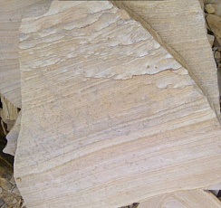 Kamenclub.ru: Песчаник пластушка желтый с рисунком (4-6 см)  купить в Самаре плитняк пластушка желтый с рисунком песчаник 9 000 руб/м3   фото КАМЕНЬ КЛУБ