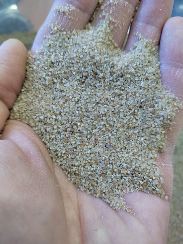 Кварцевый песок для площадок фр. 0,3 - 1 мм.  купить в Самаре фото Камень Клуб