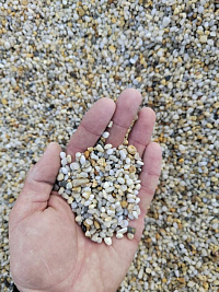 Галька крымская жемчужная фр. 3-5 мм.  купить в Самаре фото Камень Клуб