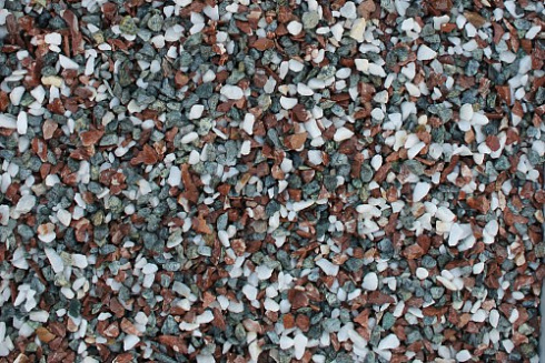 Kamenclub.ru: Мраморная крошка (щебень крошка микс: белый-розовый) фр. 10-20 мм.  купить в Самаре мрамор белый, розовый каменный декоративный ландшафтный щебень 12000 руб/т   фото КАМЕНЬ КЛУБ